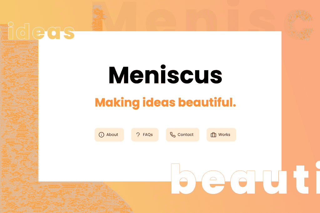 Meniscus website banner