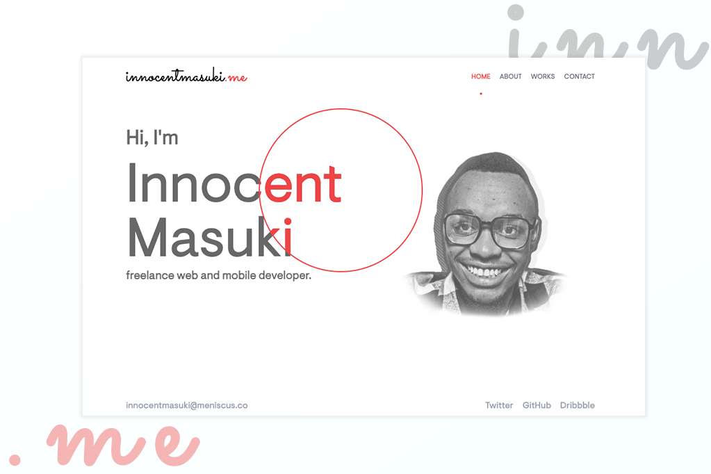 innocent masuki portifolio website banner