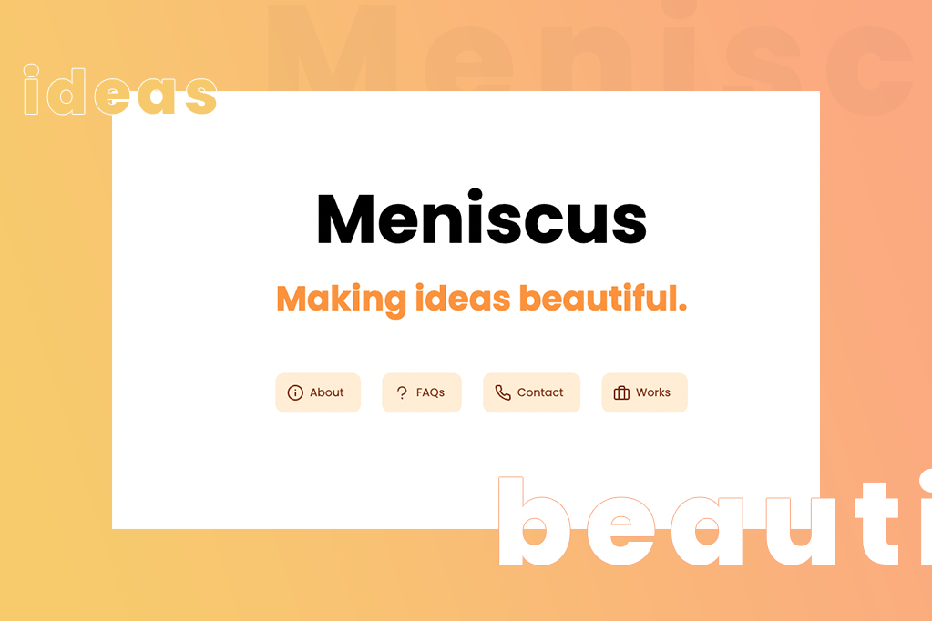 Meniscus website banner